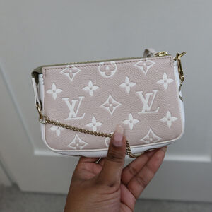 Louis Vuitton Mini Pochette Accessoires – Empreinte Leather (Beige & Khaki)